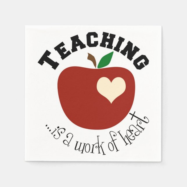 Guardanapo De Papel Livro Branco do Professor da Escola Napkins (Frente)