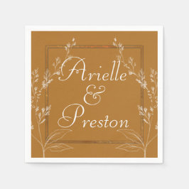 Guardanapo De Papel Livro Branco Dourado e Contemporâneo Nápoles