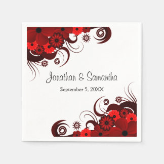 Guardanapo De Papel Livro Branco e Floral Gothic Napkins