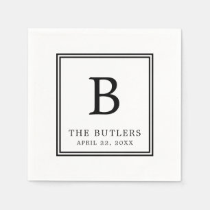 Guardanapo De Papel Livro Branco e Preto Personalizado Nápoles