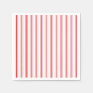 Guardanapo De Papel Livro Branco e Vermelho Pinstris Napkins