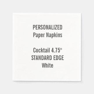 Guardanapo De Papel Livro Branco Personalizado de Cocktail Napkins