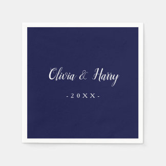 Guardanapo De Papel Livro Branco sobre Casamento de Marinhos Brancos M