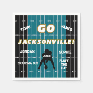 Guardanapo De Papel Livro da Família de Futebol Jacksonville Napkin