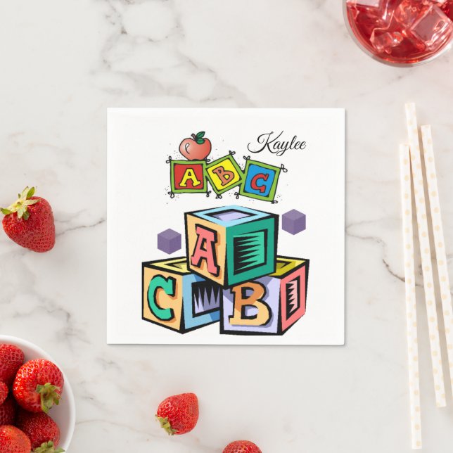 Guardanapo De Papel Livro de Chás de fraldas para crianças do ABC Napk (Insitu)