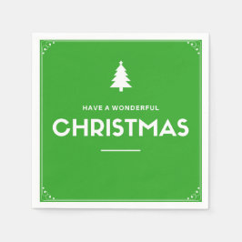 Guardanapo De Papel Livro de Cocktail de Natal Napkins, Verde