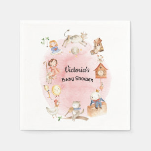 Guardanapo De Papel Livro de histórias Nursery Rhyme chás de fraldas