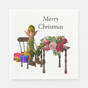 Guardanapo De Papel Livro de Natal Napkins, Feliz Natal, Elf