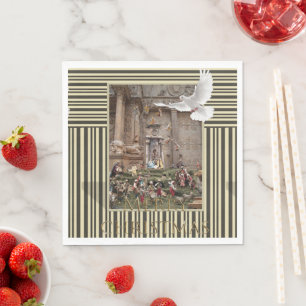 Guardanapo De Papel Livro de Natal Napkins, Feliz Natal Jesus