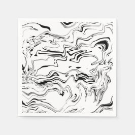 Guardanapo De Papel Livro de padrões preto e branco Nápoles