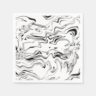 Guardanapo De Papel Livro de padrões preto e branco Nápoles