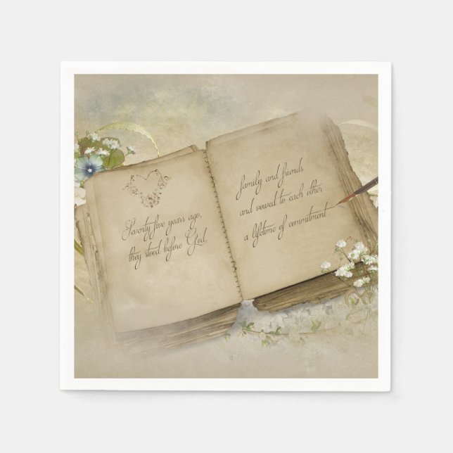 Guardanapo De Papel Livro dos 75 anos (Frente)