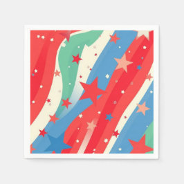Guardanapo De Papel Livro Patriótico das Estrelas - Napkin
