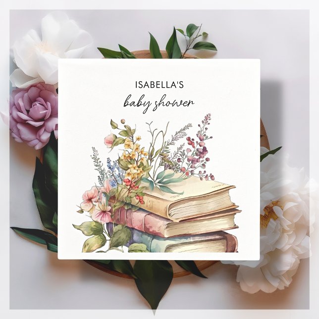 Guardanapo De Papel Livro Pensado | CHÁ DE FRALDAS (Criador carregado)