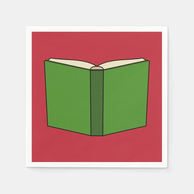 Guardanapo De Papel Livro Verde da Cartoon (Frente)