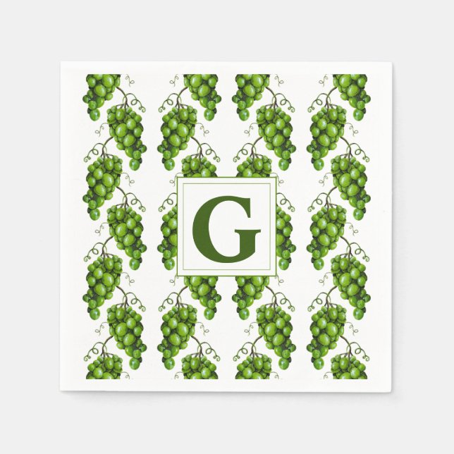 Guardanapo De Papel Livro Verde de Gráficos (Frente)
