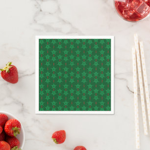 Guardanapo De Papel Livro Verde do Médio Mod Garland Napkins