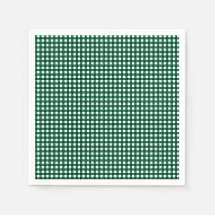 Guardanapo De Papel Livro Verde Gingham-Jade Napkins