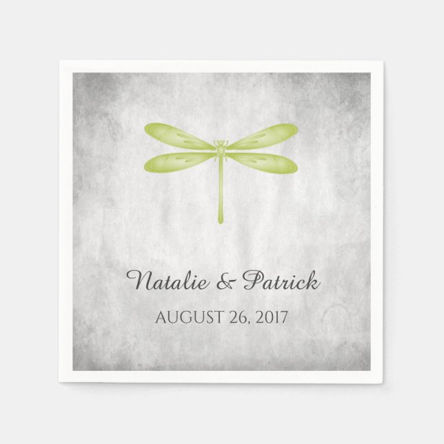 Guardanapo De Papel Livro Verde sobre Casamentos de Dragonistas Nápole (Frente)