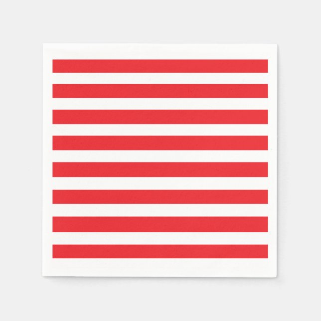 Guardanapo De Papel Livro vermelho e branco Nápoles (Frente)