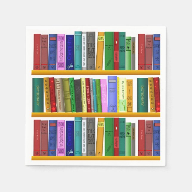Guardanapo De Papel Livros  (Frente)