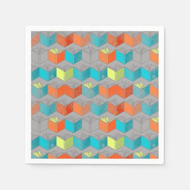 Guardanapo De Papel Livros abertos (Frente)