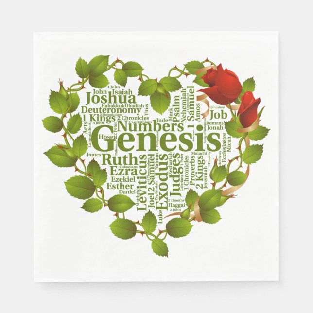 Guardanapo De Papel Livros de bíblia (Frente)