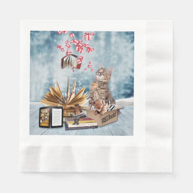 Guardanapo De Papel Livros Gratuitos (Frente)