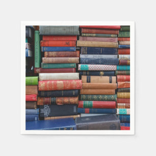 Guardanapo De Papel Livros Lidos Adoram Livros Antigos
