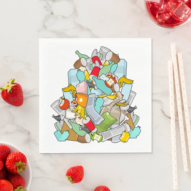 Guardanapo De Papel Lixo Lixo Lixo Borrado Napkins (Criador carregado)