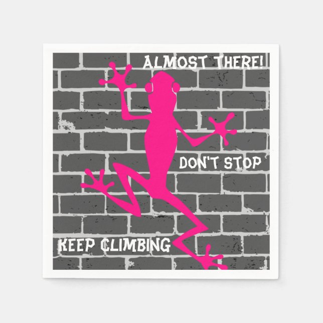 Guardanapo De Papel Lizard Napkins rosa (Frente)