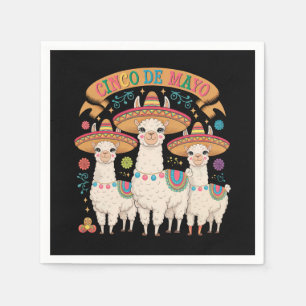 Guardanapo De Papel Llama Funny Cinco De Mayo Fiesta Party