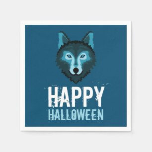 Guardanapo De Papel Lobo Azul, Feliz Halloween