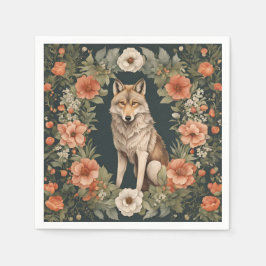 Guardanapo De Papel Lobo Cottagecore