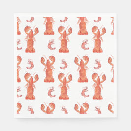 Guardanapo De Papel Lobster and Crawfish Pattern Wedding