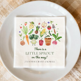 Guardanapo De Papel Locally Grown Baby Farmers Market Couples Shower