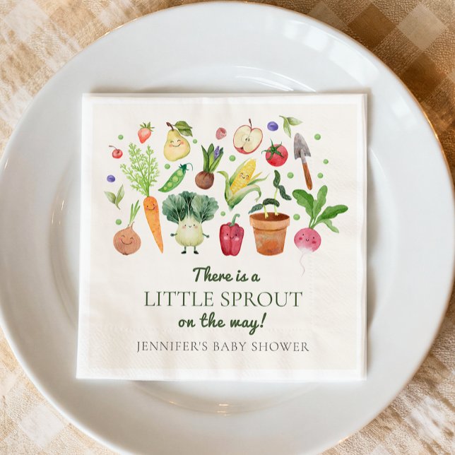 Guardanapo De Papel Locally Grown Baby Farmers Market Couples Shower (Criador carregado)