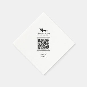 Guardanapo De Papel Logotipo comercial simples e Promocional de código