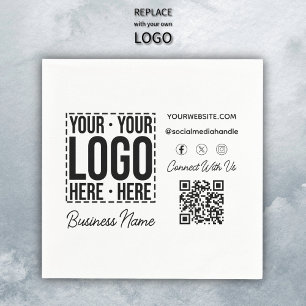 Guardanapo De Papel Logotipo corporativo personalizado Empresa moderna