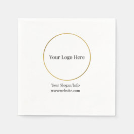 Guardanapo De Papel Logotipo da empresa Elegante para Modelo de negóci