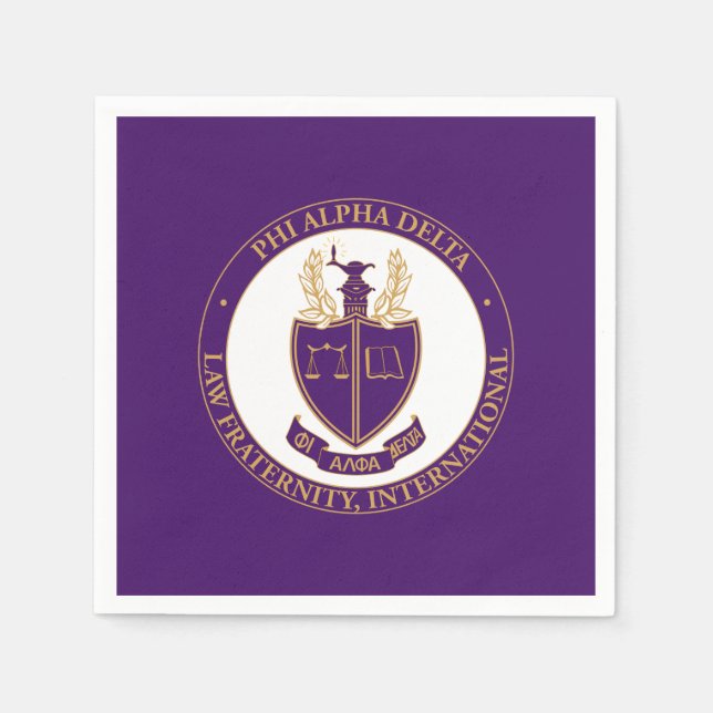 Guardanapo De Papel Logotipo da Phi Alpha Delta (Frente)