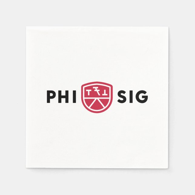 Guardanapo De Papel Logotipo da Phi Sigma Kappa (Frente)