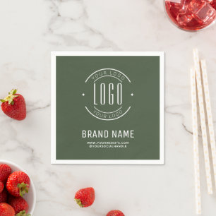 Guardanapo De Papel logotipo de empresa personalizado moderno