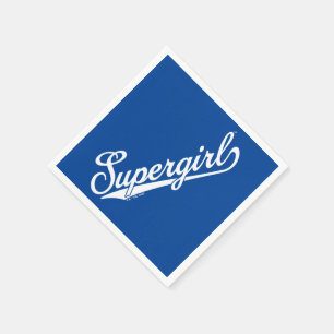 Guardanapo De Papel Logotipo de nome completo da Supergirl Baseball