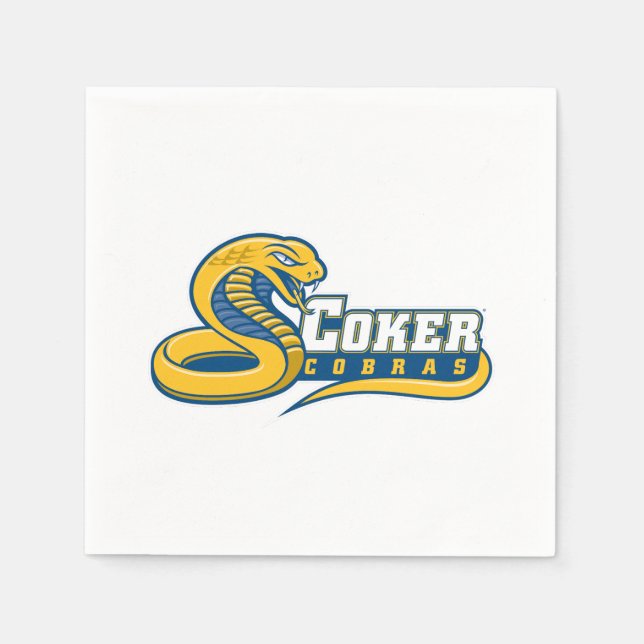 Guardanapo De Papel Logotipo do Coker University Cobras (Frente)