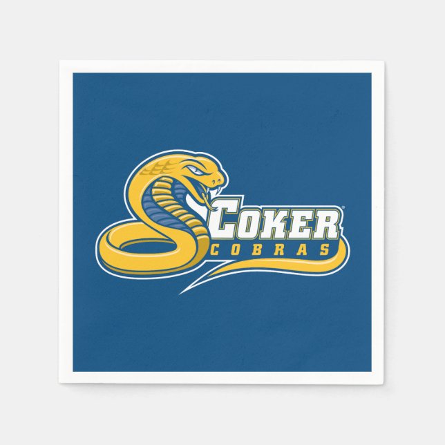 Guardanapo De Papel Logotipo do Coker University Cobras (Frente)