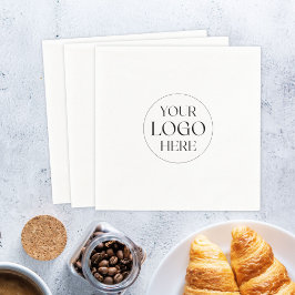 Guardanapo De Papel Logotipo Empresarial Personalizado Simples