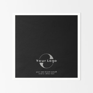 Guardanapo De Papel Logotipo no livro comercial da empresa Black + Whi