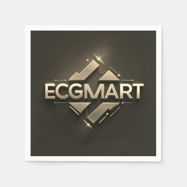 Guardanapo De Papel Logotipo para empresas (Frente)