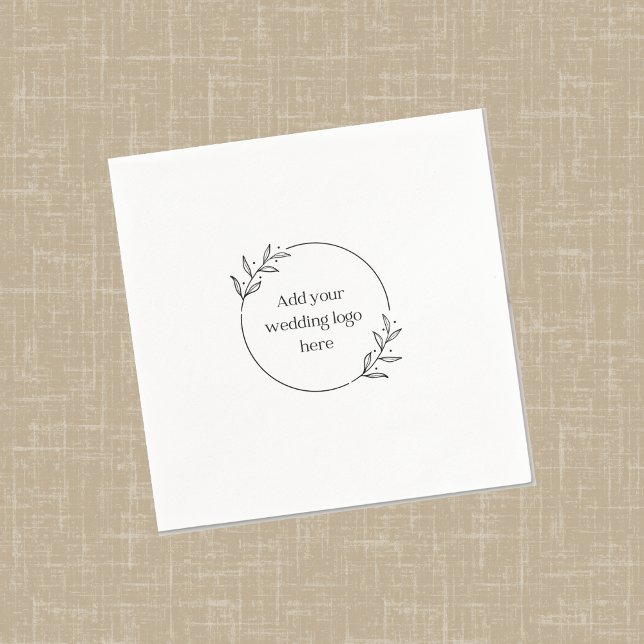 Guardanapo De Papel Logotipo personalizado Coquetel Napkin DIY Modelo (Criador carregado)